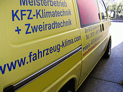 Servicefahrzeug für mobilen Klimaservice